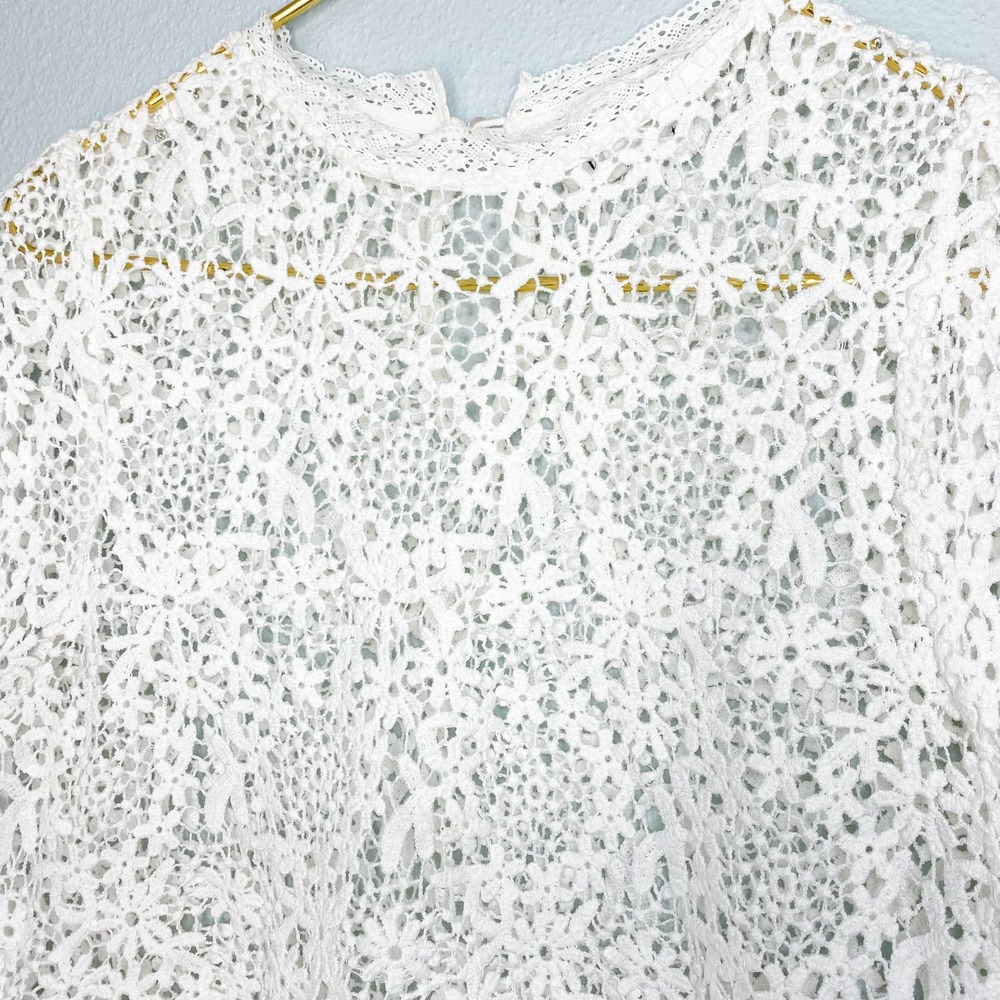 Crochet top white , Velvet Graham & Spencer